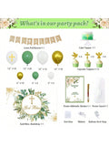 97PCS Baptism and Christening Decorations Balloon Garland Backdrop and Toppers