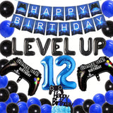 12th Birthday Video Game Party Decorations Controller Balloons Banner Topper