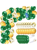 Graduation Party Decorations 45pcs Green & Gold Balloons for Graduation & Birthday