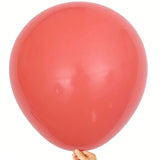10PCS 18 Inch Coral Red Matte Latex Balloons Round Wedding Birthday Decor