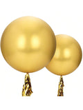 3-Piece 36-Inch Gold Metallic Jumbo Balloons for Birthday Wedding Party Decor