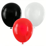 100 Red Black White Balloons Party Decor for Birthday Shower Graduation and More