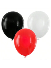 100 Red Black White Balloons Party Decor for Birthday Shower Graduation and More