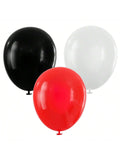 100 Red Black White Balloons Party Decor for Birthday Shower Graduation and More