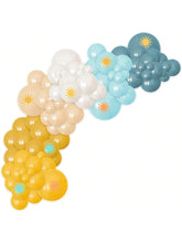 113-Piece Boho Sun Balloon Garland Kit for Baby Shower and Birthday Party