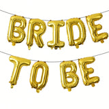 Bride To Be Jumbo Foil Balloon in Gold for Wedding Bridal Shower and Party
