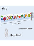 Welcome Home Banner for Housewarming Military & Hospital Celebrations