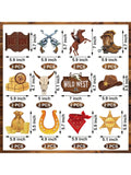 26pcs Western Party Decorations with Banners Swirls and Streamers