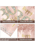 Happy 30th Birthday Door Banner Pink Rose Gold Party Decor