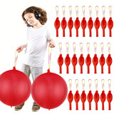 24 Red Punch Balloons with Handles for Kids Birthday Party Favors & Games
