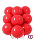32PCS 18" Red Round Latex Balloons for Birthdays Weddings Party Decor