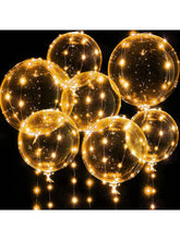 7pcs 20" Valentine LED Bobo Balloons with 10ft Lights for Party & Wedding Decor