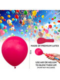 50-Pack 12" Hot Pink Latex Balloons for Birthdays, Weddings & Showers