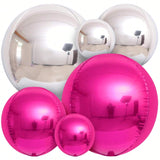14-Pack 22-Inch Hot Pink and Silver Foil Balloons for Party and Birthday Decor