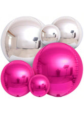 14-Pack 22-Inch Hot Pink and Silver Foil Balloons for Party and Birthday Decor