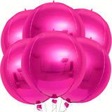 6-Pack 22-Inch Hot Pink Mylar Foil Balloons for Pink-Themed Party Decorations