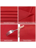 8-Pack Red 60x102 Inch Rectangular Tablecloths For Events