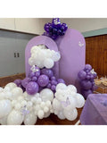 120pc 5in White Latex Balloons with Ribbon for Parties and Weddings
