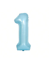 40in Number 1 Blue Foil Balloon for 1st Birthday Wedding Party