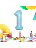 40in Number 1 Blue Foil Balloon for 1st Birthday Wedding Party