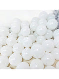 200 White 5 Inch Matte Latex Balloons with Ribbon for Party and Wedding Decor