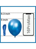 120 Metallic Blue 5 Inch Balloons for Garland Arch Birthday and Wedding Decor