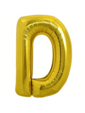 40 Inch Gold Letter D Foil Balloon for Birthday and Anniversary Decor