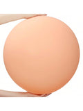 6-Piece 36-Inch Blush and Macaron Orange Latex Balloons for Wedding or Party Decor