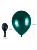 50 Pc 12 Inch Chrome Emerald Green Latex Balloons for Wedding Graduation Parties