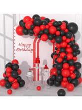 122pcs Red & Black Balloon Garland Kit for Birthday Wedding & Party Decorations