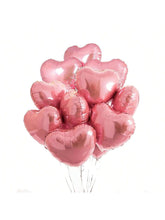 20-Piece 18-Inch Pink Heart Balloons for Birthday Valentine and Wedding Decor