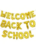 16" Welcome Back to School Gold Foil Balloon for Classroom Party Decorations