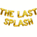 The Last Splash Balloons Banner Gold Bachelorette Party Decorations