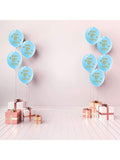 16PCS Blue 11th Birthday Latex Balloons with Gold Happy Birthday Decor