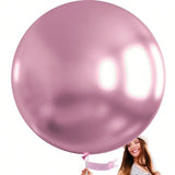 4pcs 36 Inch Metallic Purplish Pink Jumbo Balloons for Birthday Party Decor