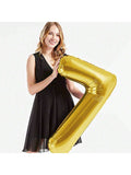 40" Gold Foil 75 Helium Number Balloon for 75th Birthday Party Supplies
