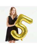 40" Gold Foil 75 Helium Number Balloon for 75th Birthday Party Supplies