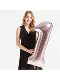 40-Inch Rose Gold Foil 71 Helium Number Balloon for 71st Birthday Party Decor