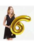 40" Gold Foil 62 Helium Number Balloon for 62nd Birthday Party Supplies