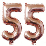 40-Inch Rose Gold Foil 55 Helium Number Balloon for 55th Birthday Party Decor
