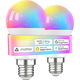 Smart LED Light Bulb Color Changing 9W 2 Pack Alexa Google Home Compatible