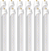 12 Pack 8FT LED Bulbs 44W 5500LM 6500K FA8 Single Pin T8 T10 T12 Fluorescent Replacement