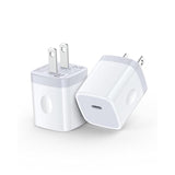 Samsung Galaxy S25 Usb C Fast Charger Block, 2Pack 20W Pd3.0 Wall Plug Charging Cube, 5V 3A Usbc Power Adapter For Samsung Galaxy A17 A16 5G, Iphone 17 Air 16 15 Pro Max, Google Pixel 10 Pro Xl