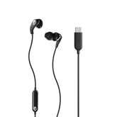 Skullcandy Set USB-C Wired Earbuds with Noise Isolating Fit, Built-In Microphone Call and Track Control for iPhone Android, Ear Gel Sizes Included for Custom Fit - True Black