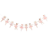 Ballet Girls Birthday Decorations - Ballerina Party Garland,Pink Ballet Banner,Girls Dance Party Hanging Garland Photo Props,Ballerina Wedding Party Decorations