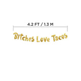 Funny Fiesta Gold Glitter Banner -Bachelorette Decorations - Cinco De Mayo -21St 30Th 40Th Birthday β Mexican Summer Themed Beach And Pool Party Decoration, Favors & Supplies