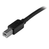 StarTech.com 15m / 50 ft Active USB 2.0 A to B Cable - Long 15 m USB Cable - 50 ft USB Printer Cable - 1x USB A (M), 1x USB B (M) - Black, TAA (USB2HAB50AC)