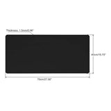 28"X16" Desk Mat Protector, Pvc Non-Slip Waterproof Mouse Pad Writing Mat For Office Home, Black
