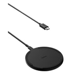 Belkin Wireless Charging Pad 15W - Qi Charger, Charging Station for Apple iPhone 16, iPhone 15/14/13 Series, AirPods, Samsung Galaxy S25, Galaxy S24, Pixel - 5ft Cable Included - Black