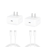 2-Pack Usb-C Fast Charger For Iphone 17, 20W Wall Charger, Comes With A 4-Foot Type-C Charging Cable, Compatible With Iphone 17/16/16 Plus/16 Pro/16 Pro Max/Iphone 15/15 Pro Max/Ipad Pro/Airpods.
